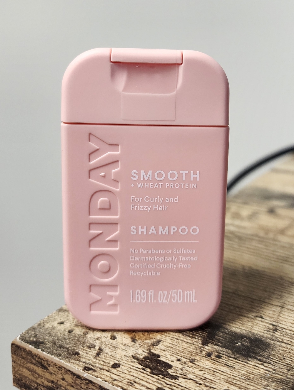Monday Smooth Shampoo for Curly & Frizzy Hair - Pink 1.69 Fl